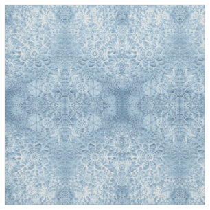 Lillians Baby-Blau-Schneeflocken Stoff