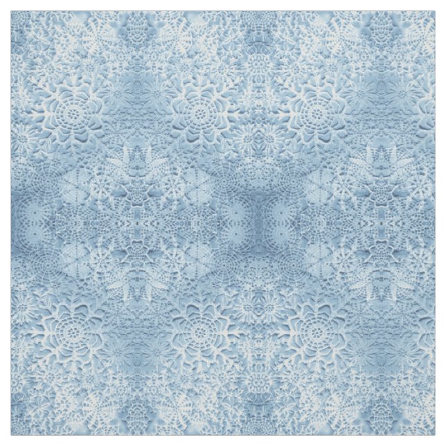 Lillians Baby Blue Snowflakes Stoff (Muster)