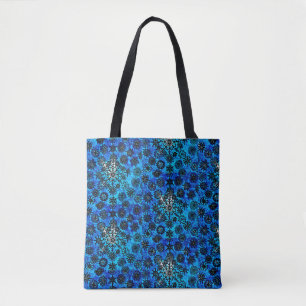 Lillien's Blauer Schneeblumentüte Tasche