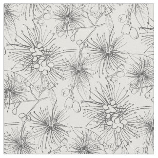 Lilly botanical sketched Repeat-Muster Stoff