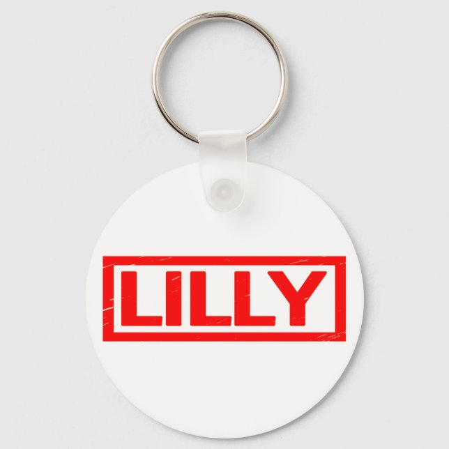Lilly Briefmarke Schlüsselanhänger (Vorderseite)