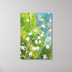 Lilly des Tal-Aquarelldruckes Leinwanddruck