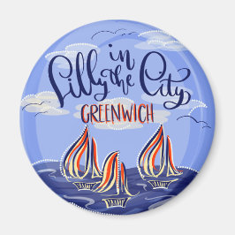 Lilly in Greenwich Magnet