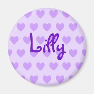 Lilly in Lila Magnet