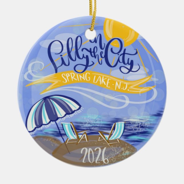 Lilly in the City - Spring Lake, NJ - Ornament (Vorne)