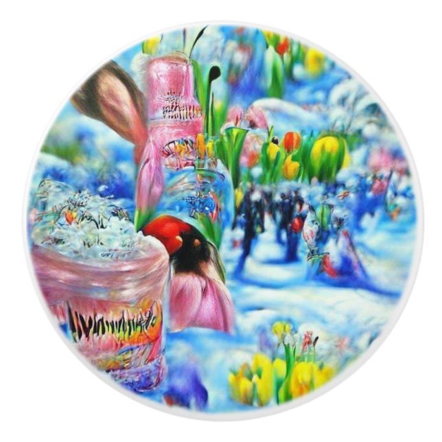 Lilly Keramikknauf (Vorderseite)