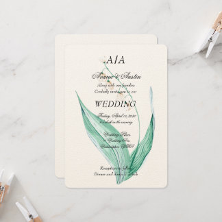 Lilly of the Valley Wedding Einladung