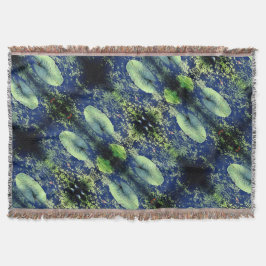 Lilly Pad Blanket Throw Blanket Decke