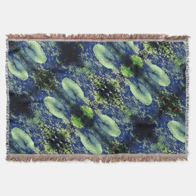 Lilly Pad Blanket Throw Blanket Decke (Vorderseite)