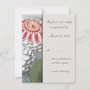 Lilly Pads Wedding Invitation UAWG RSVP Karte