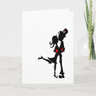 Lilly u. Pacos küssen zuerst Feiertagskarte