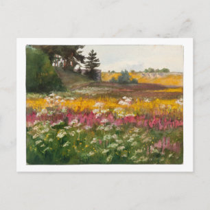 Lilly Walther "Sommerlandschaft" Gemälde Postkarte