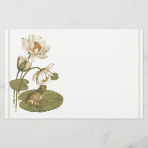 Lillypad und Frosch-Briefpapier Briefpapier
