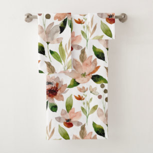 Lillypad vert Floral Dusty Blush Motif