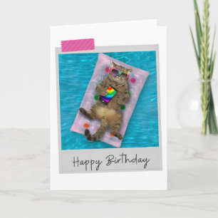 Lilo Chat Funny Carte d'anniversaire