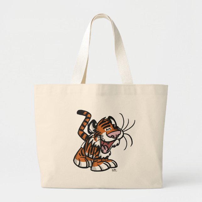 Lil'Tiger-Tasche Jumbo Stoffbeutel (Vorne)