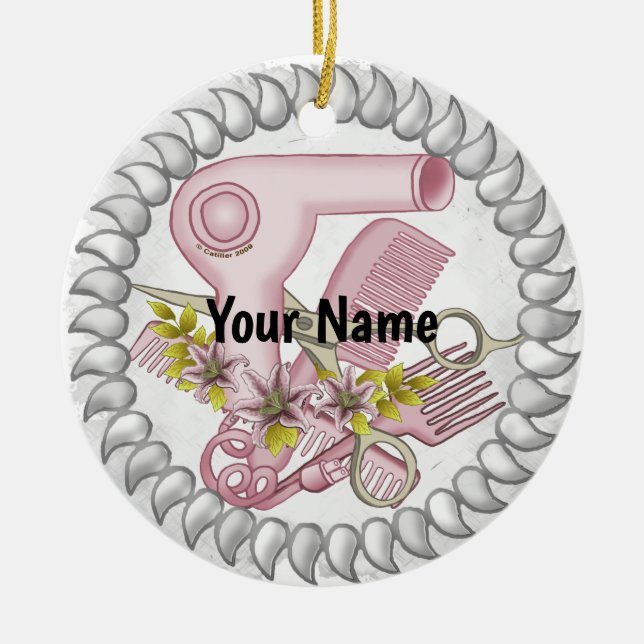 Lily Beauty Parlor Beautician Ornament (Vorne)