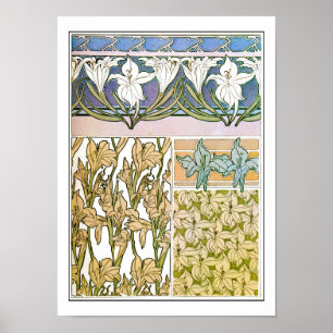 Lily Blume Art Nouveau Style, Mucha Poster