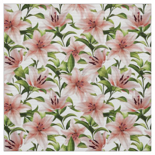 Lily Blume. Blumenmuster Stoff