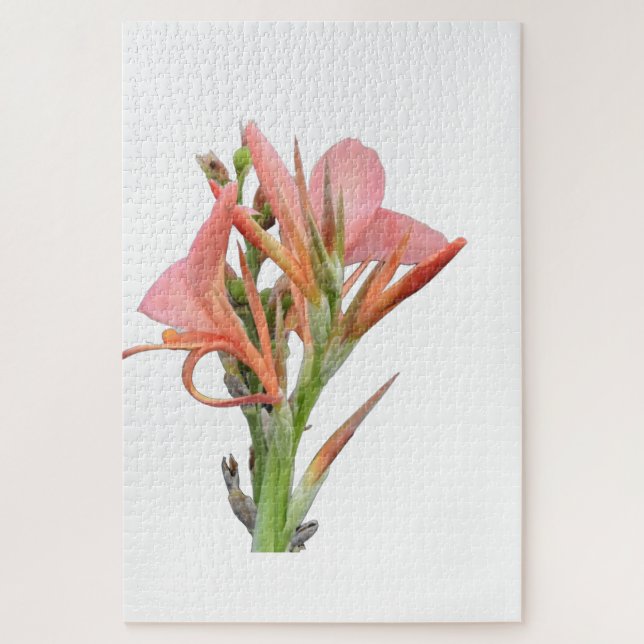 Lily Blume Botanische Kunst (Vertikal)