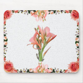 Lily Blume Botanische Kunst Mousepad