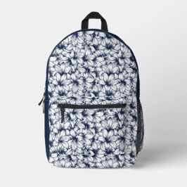 Lily Blume Ink Sketched Pattern Bedruckter Rucksack