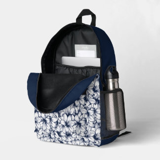 Lily Blume Ink Sketched Pattern Bedruckter Rucksack