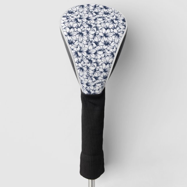 Lily Blume Ink Sketched Pattern Golf Headcover (Vorderseite)