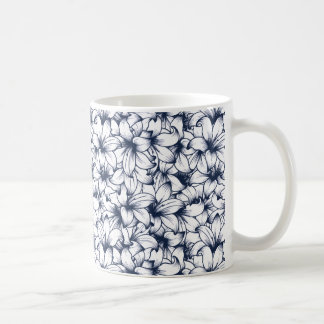 Lily Blume Ink Sketched Pattern Kaffeetasse