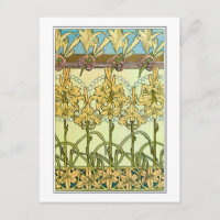 Lily Blume of Art Nouveau Style, Mucha