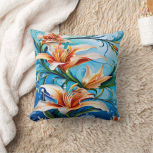 Lily Blume über den Hintergrund der Blauen Flora Kissen