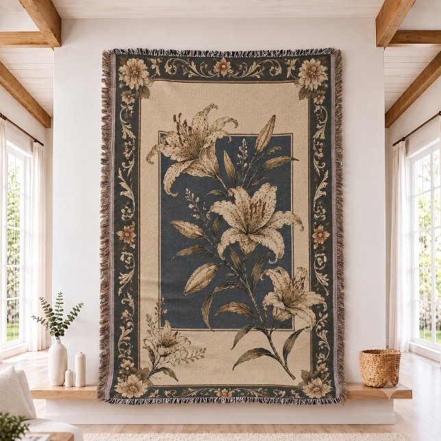 Lily-Blumen-Webdecke  Decke (Von Creator hochgeladen)