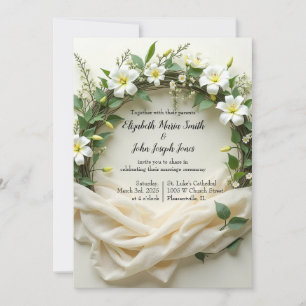 Lily Bridal Wreath Einladung