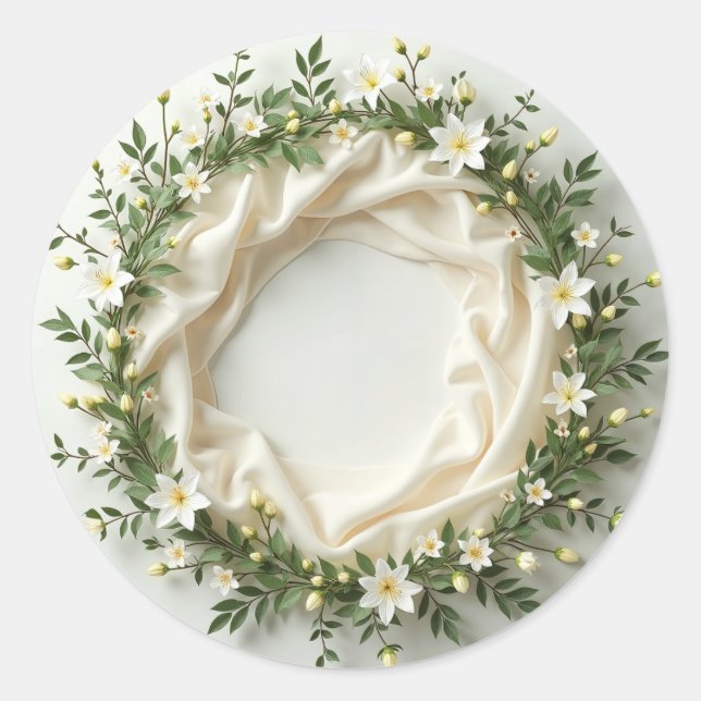 Lily Bridal Wreath Sticker (Vorderseite)
