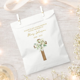 Lily Cross-Samensachet-Gedenk-Beerdigungs-Geschenk Geschenktütchen