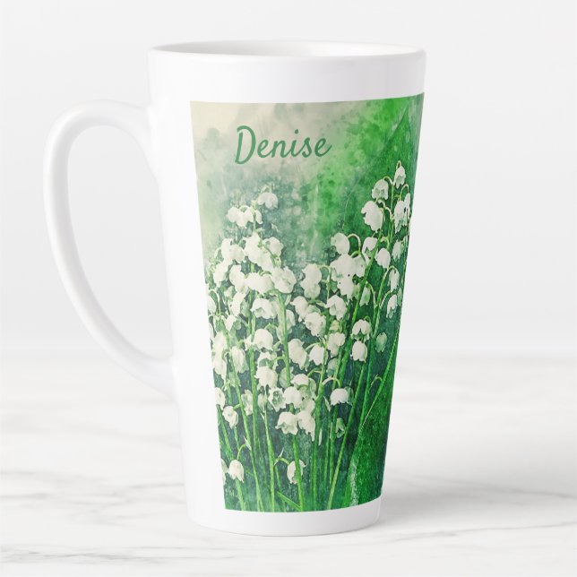 Lily de la Vallée Coupe personnalisée de café Mug (Gauche)
