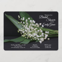 Lily de la vallée Invitation à la douche nuptiale