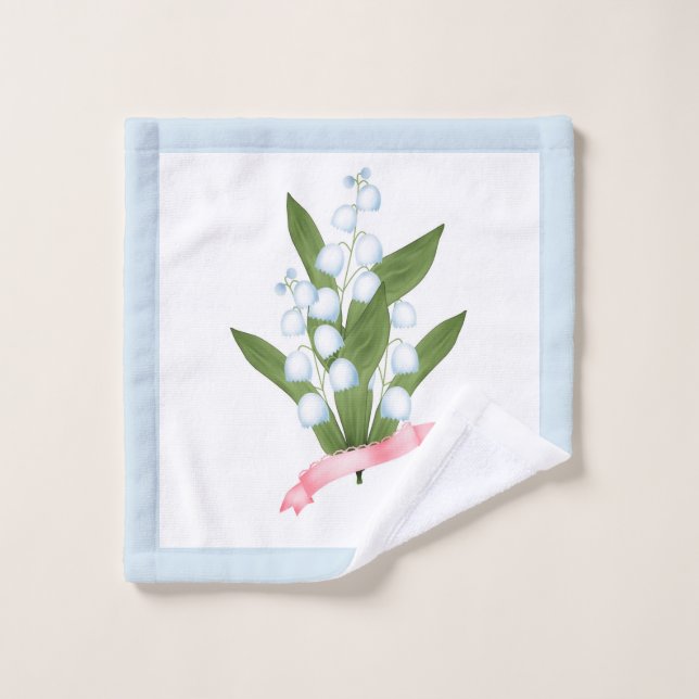 Lily des Tales, Retro Badhandtuch Set (Waschlappen)