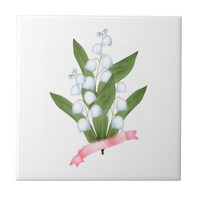 Lily des Tales, Retro Fliese (Vorderseite)