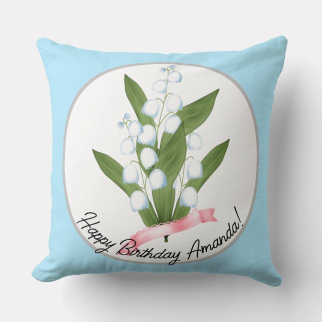 Lily des Tales, Retro Kissen (Vorderseite)
