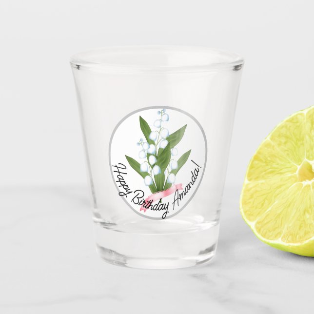 Lily des Tales, Retro Schnapsglas (Vorderseite)