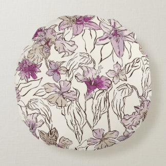Lily Floral Throw Kissen/Kissen Rundes Kissen