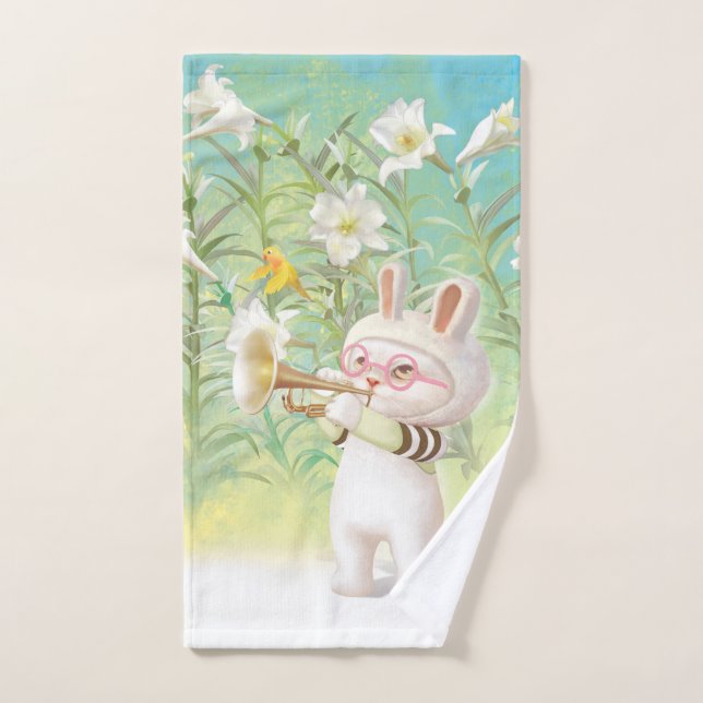 Lily florissante (Serviette à main)