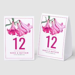 Lily Glocken pink Perfektion Floral Art Hochzeit Tischaufsteller