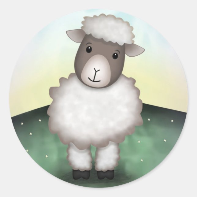 Lily l'agneau - Stickers (Devant)