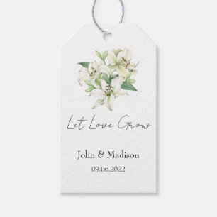 Lily Lass Liebe wachsen Hochzeitssamen Geschenkanhänger