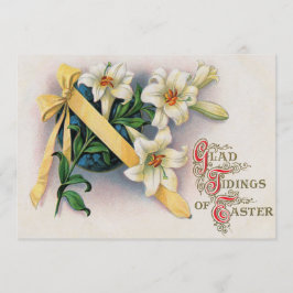 Lily Lilies Yellow Ribbon Einladung
