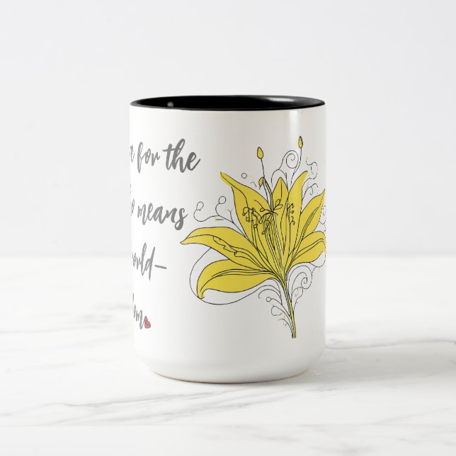 Lily Love - Citation du monde entier Mug (Centre)