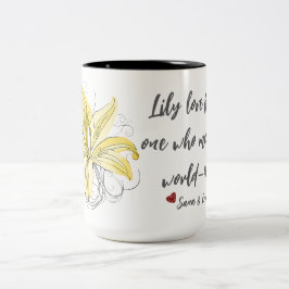 Lily Love Floral Mug - Maman Cadeau