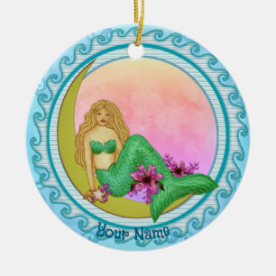 Lily Moon Meerjungfrau Keramik Ornament